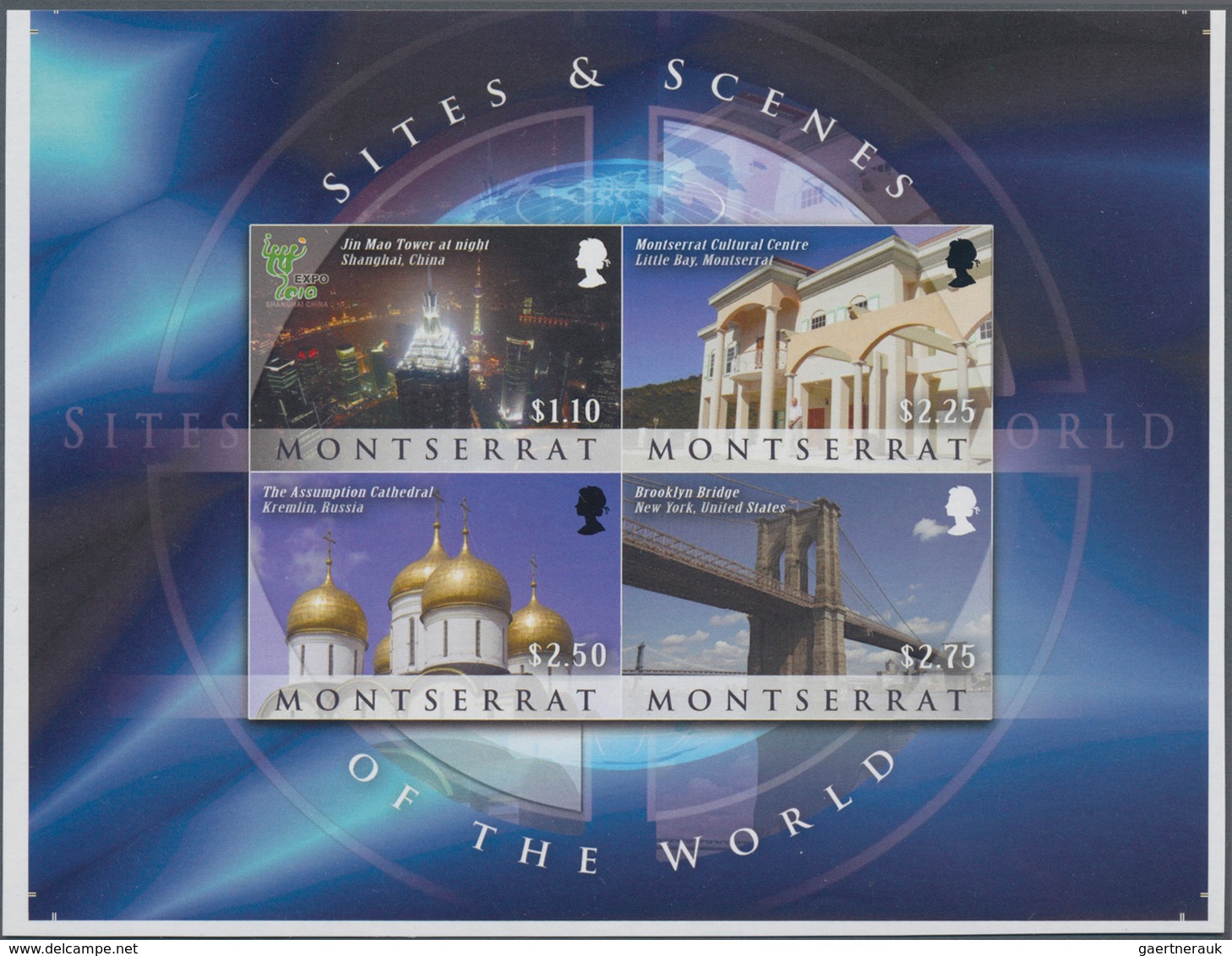 Thematik: Sehenswürdigkeiten / Sights: 2010, MONTSERRAT: Sights And Scenes Of The Worls Complete Set - Other & Unclassified