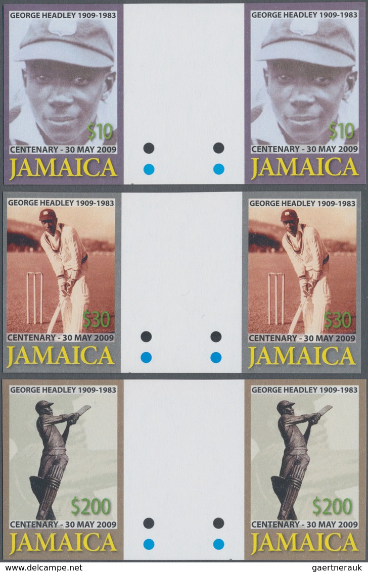 Thematik: Sport / Sport: 2009, JAMAICA: 100th Birthday Of George Headley (cricket Player) Complete S - Other & Unclassified