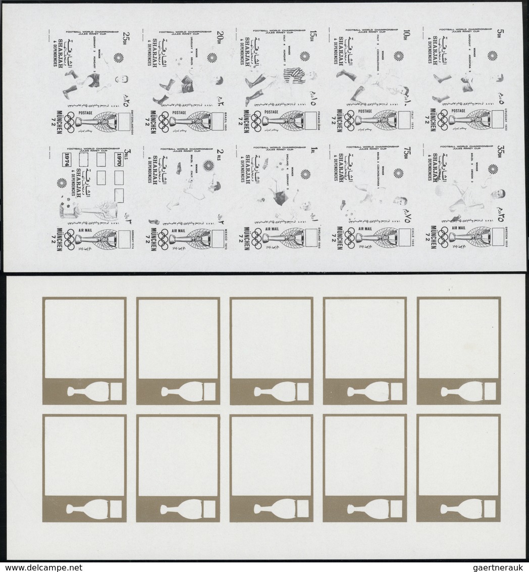 Thematik: Sport-Fußball / Sport-soccer, Football: 1972, Schardscha / Sharjah, Jules Rimet Cup, Group - Other & Unclassified