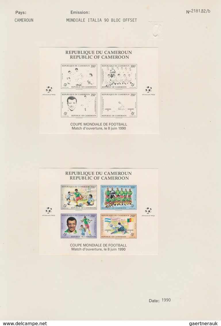 Thematik: Sport-Fußball / Sport-soccer, Football: 1990, Cameroon. Progressive Proofs For The Complet - Sonstige & Ohne Zuordnung