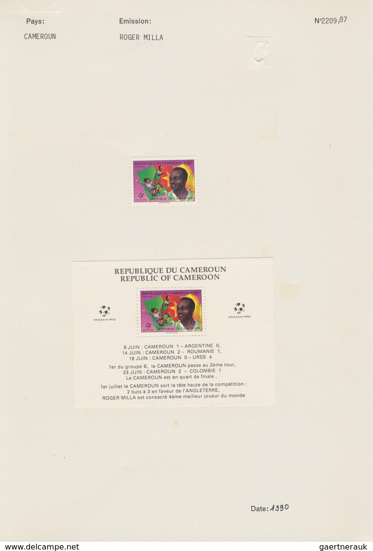 Thematik: Sport-Fußball / Sport-soccer, Football: 1990/1993, Cameroon. Progressive Proofs For 3 Diff - Other & Unclassified