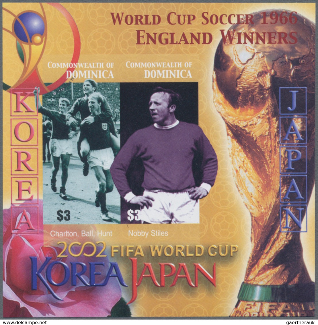 Thematik: Sport-Fußball / Sport-soccer, Football: 2003, Dominica. IMPERFORATE Souvenir Sheet (with T - Sonstige & Ohne Zuordnung