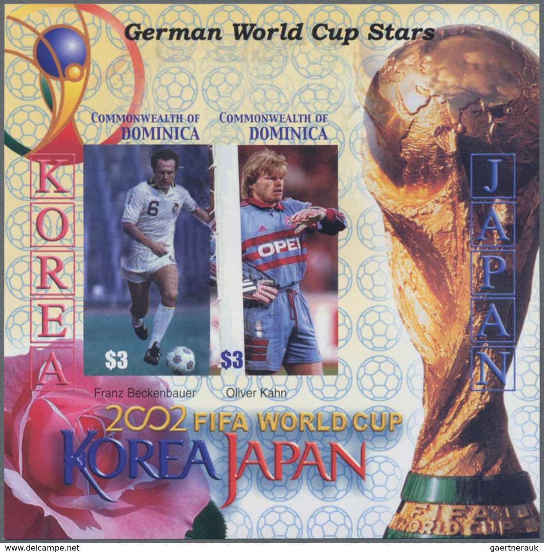 Thematik: Sport-Fußball / Sport-soccer, Football: 2003, Dominica. IMPERFORATE Souvenir Sheet (with T - Sonstige & Ohne Zuordnung