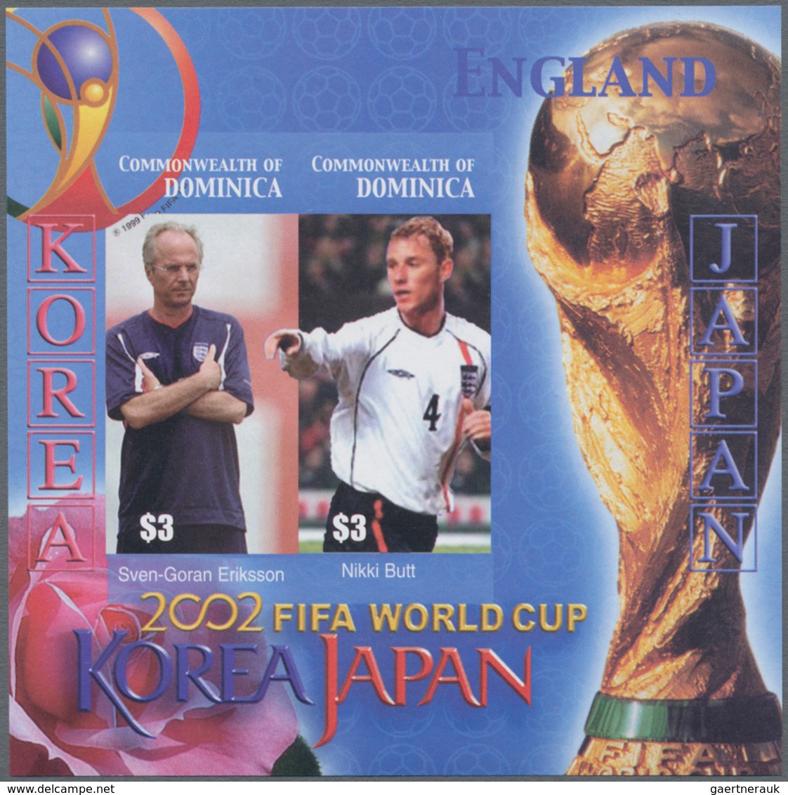 Thematik: Sport-Fußball / Sport-soccer, Football: 2003, Dominica. IMPERFORATE Souvenir Sheet (with T - Sonstige & Ohne Zuordnung