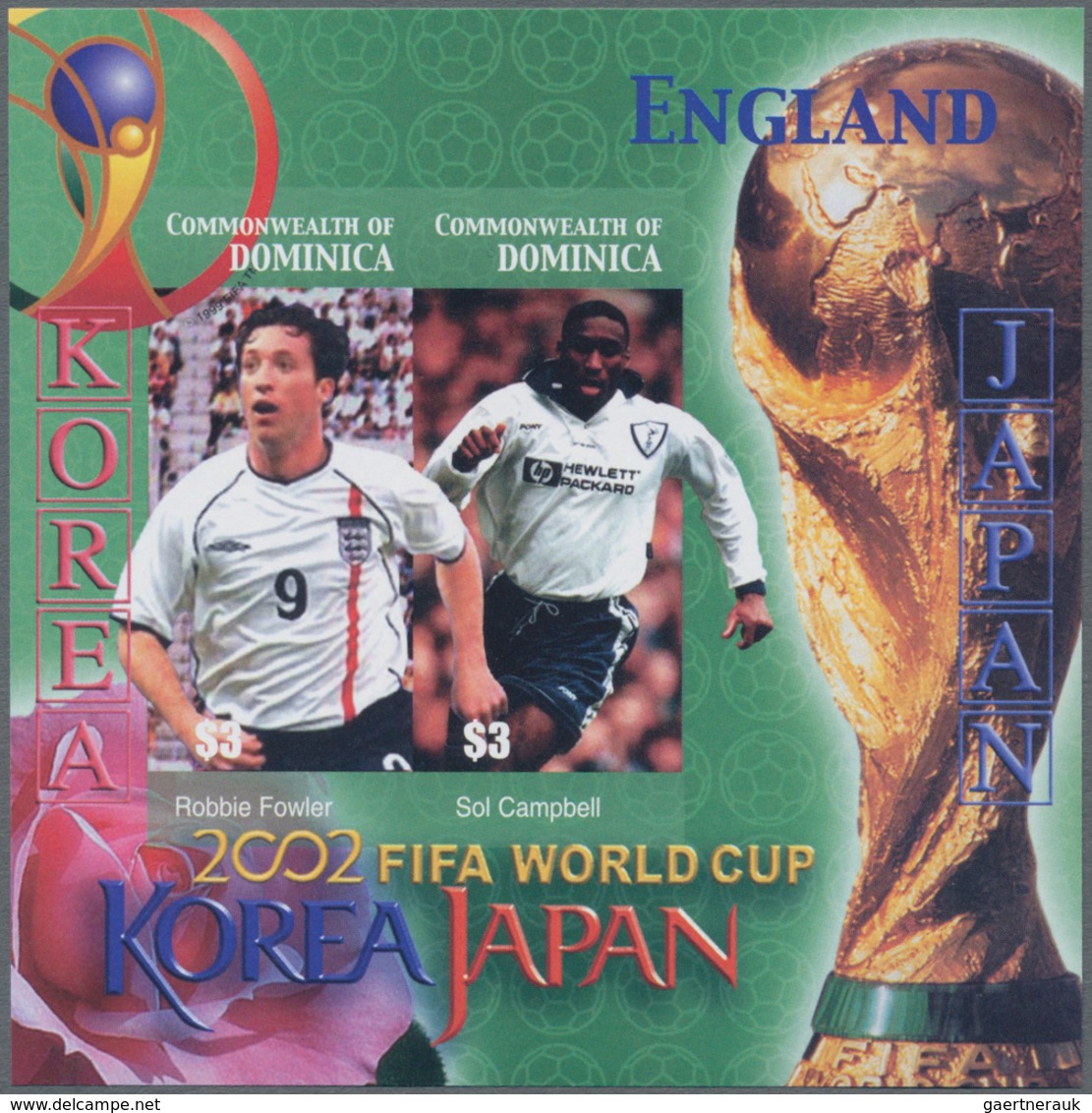 Thematik: Sport-Fußball / Sport-soccer, Football: 2003, Dominica. IMPERFORATE Souvenir Sheet (with T - Sonstige & Ohne Zuordnung