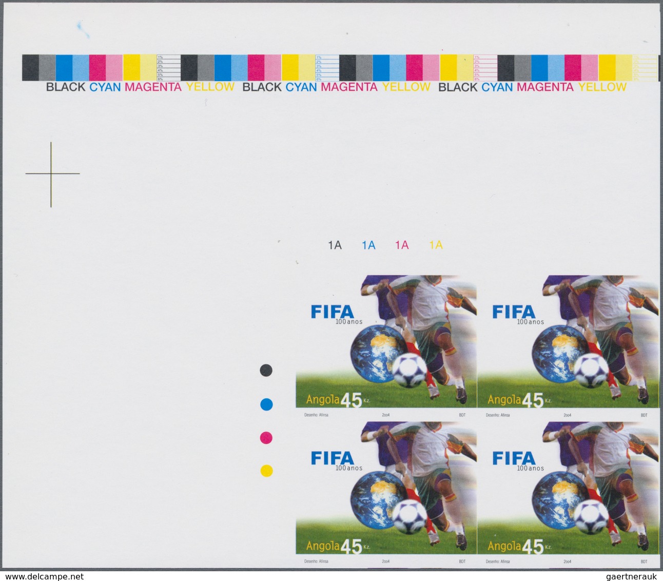 Thematik: Sport-Fußball / Sport-soccer, Football: 2004, ANGOLA: 100th Anniversary Of International F - Sonstige & Ohne Zuordnung