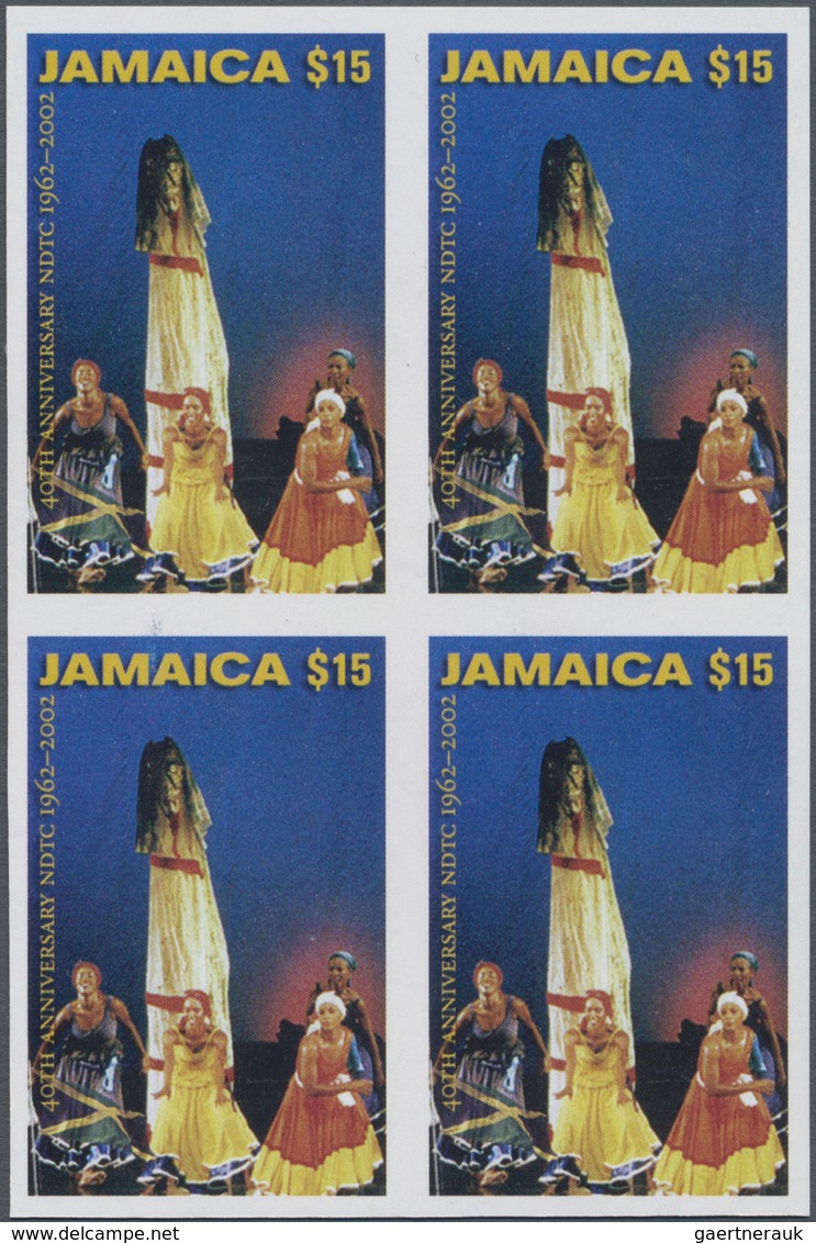 Thematik: Tanz / Dancing: 2002, Jamaica. IMPERFORATE Block Of 4 For The Issue "40 Years National Dan - Tanz