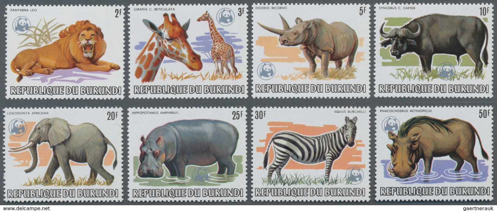 Thematik: Tiere, Fauna / Animals, Fauna: 1982, Burundi. Complete Set AFRICAN WILDLIFE (13 Values) Sh - Other & Unclassified