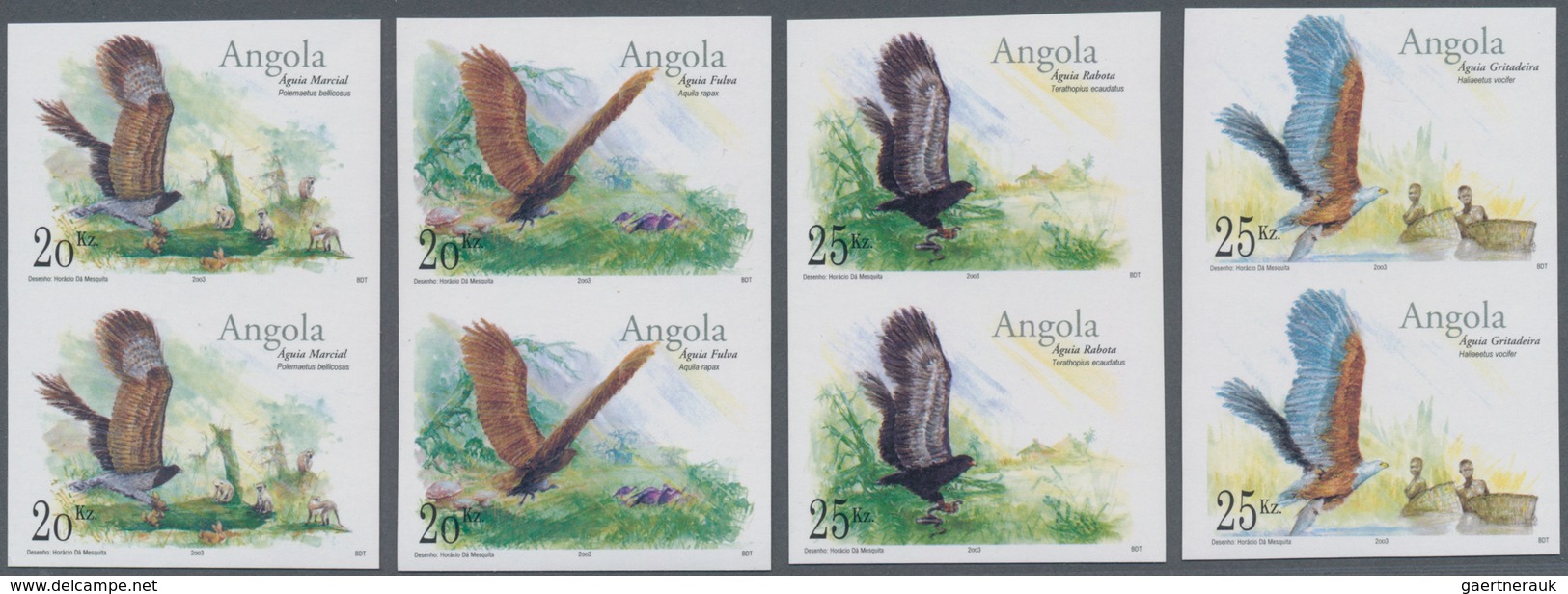 Thematik: Tiere-Greifvögel / Animals-birds Of Prey: 2003, ANGOLA: Domestic Eagles Complete Set Of Fo - Eagles & Birds Of Prey