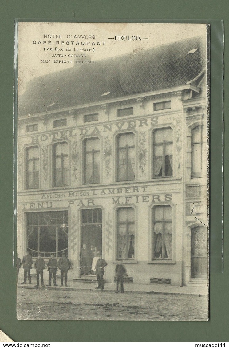 CARTE POSTALE BELGIQUE EECLOO CAFE RESTAURANT HOTEL D ANVERS - Eeklo