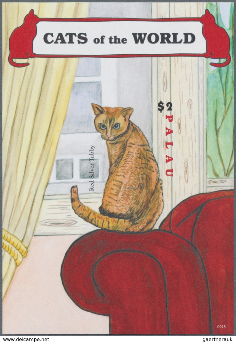 Thematik: Tiere-Katzen / Animals-cats: 2009, Palau. IMPERFORATE Souvenir Sheet For The Issue "Pet Ca - Hauskatzen