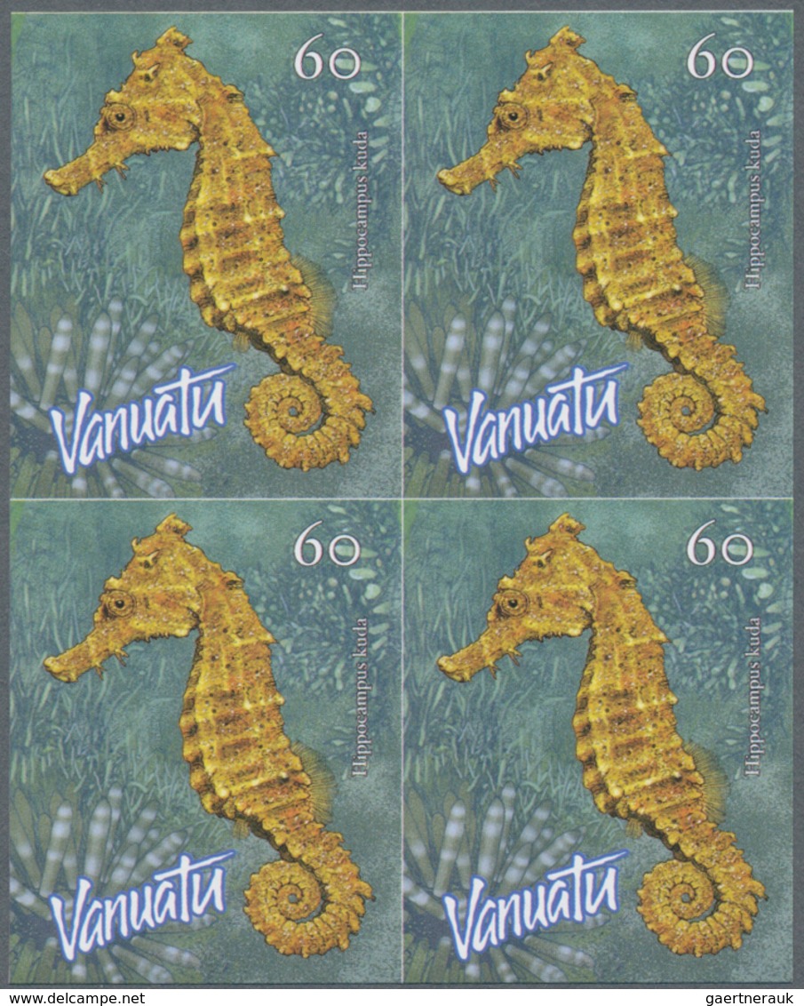 Thematik: Tiere-Meerestiere / Animals-sea Animals: 2003, Vanuatu. Imperforate Block Of 4 For The 60v - Marine Life