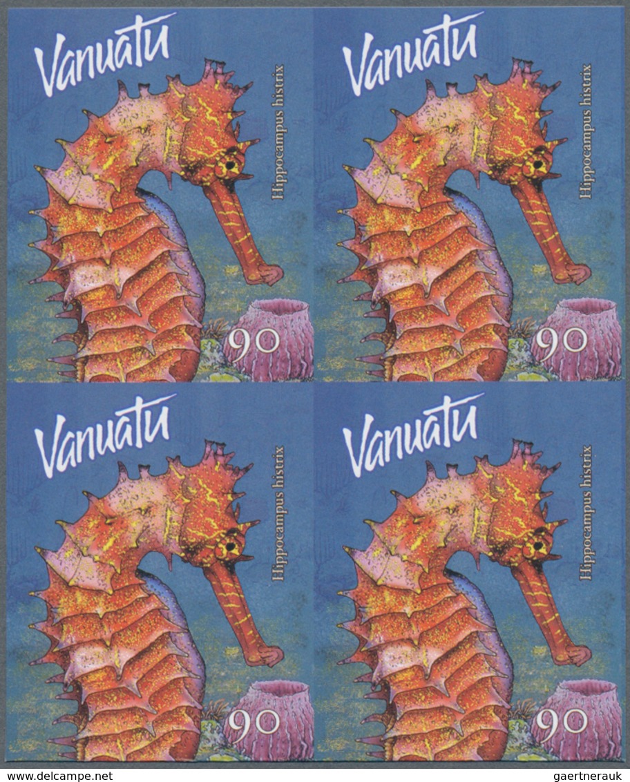 Thematik: Tiere-Meerestiere / Animals-sea Animals: 2003, Vanuatu. Imperforate Block Of 4 For The 90v - Marine Life
