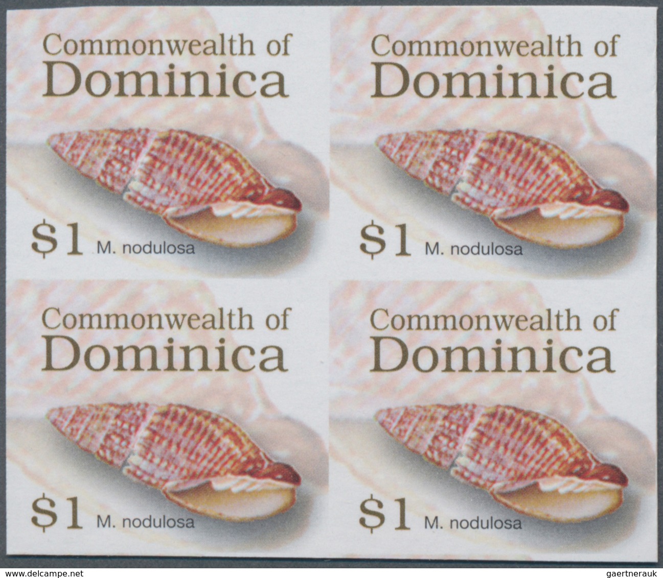 Thematik: Tiere-Meerestiere / Animals-sea Animals: 2006, Dominica. Imperforate Block Of 4 For The $1 - Meereswelt