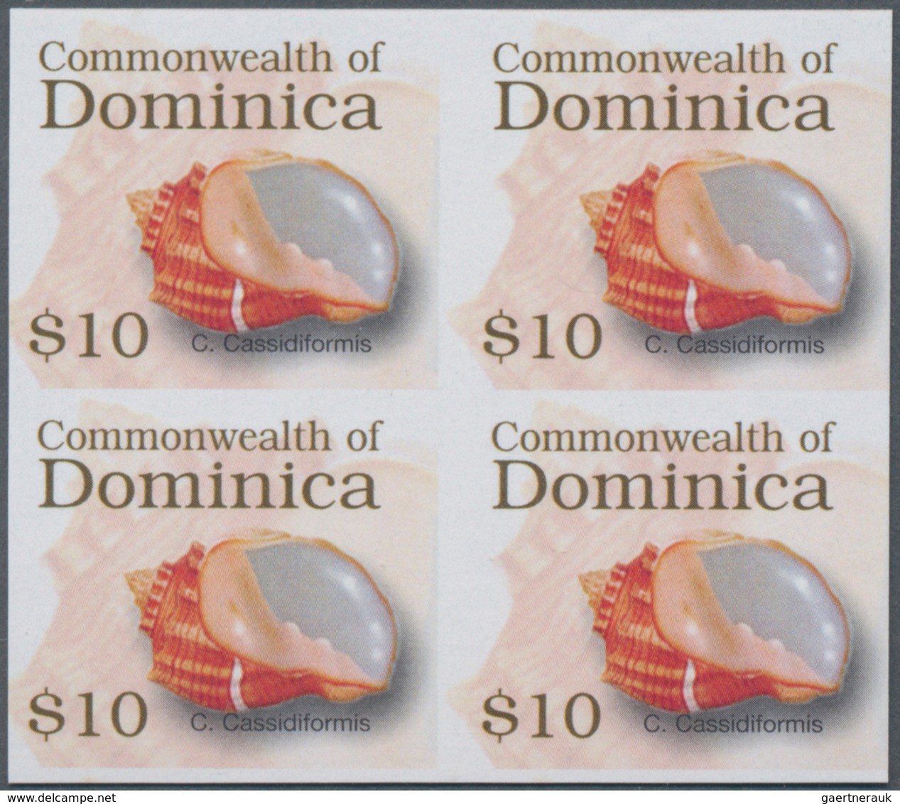 Thematik: Tiere-Meerestiere / Animals-sea Animals: 2006, Dominica. Imperforate Block Of 4 For The $1 - Marine Life