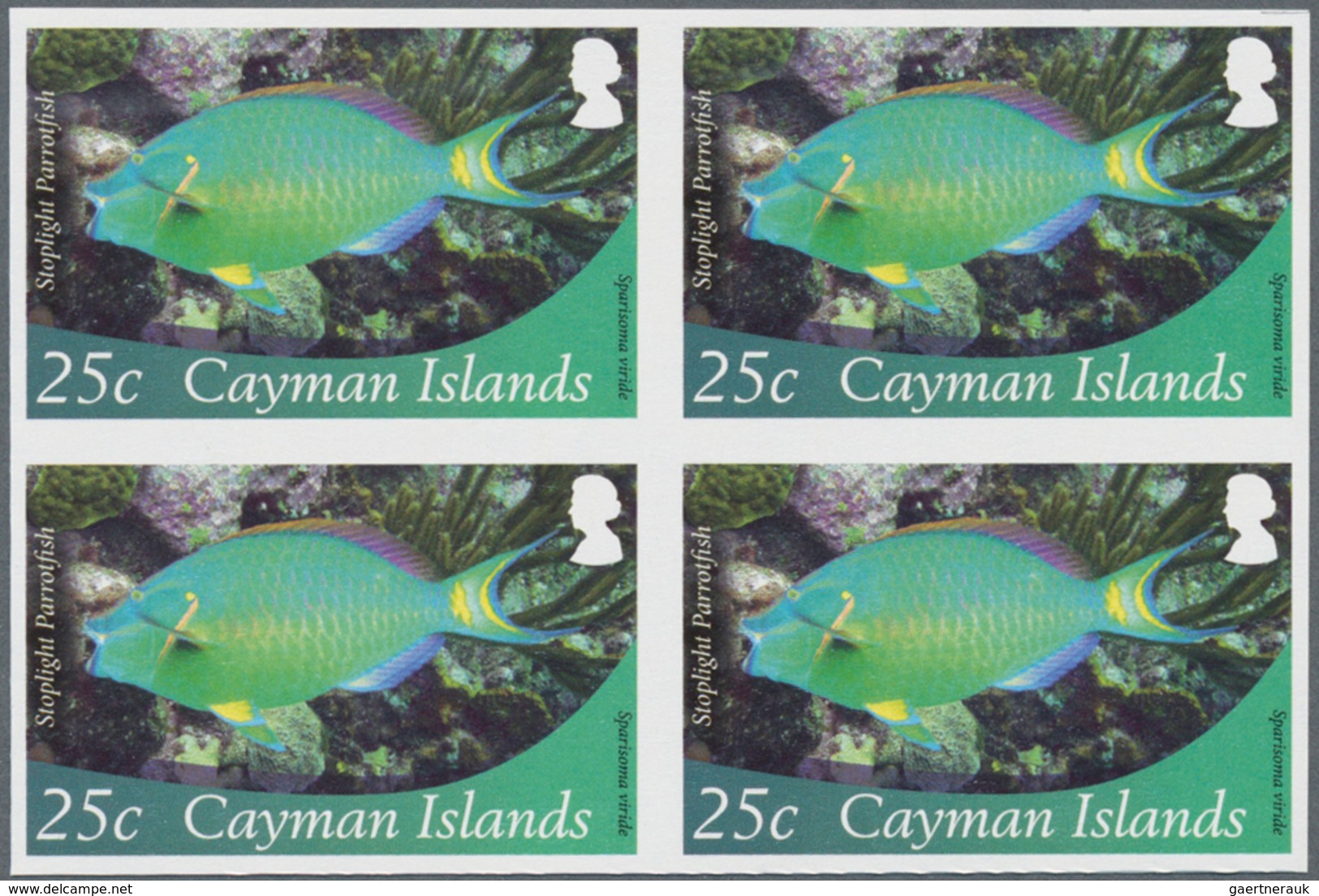 Thematik: Tiere-Meerestiere / Animals-sea Animals: 2012, Cayman Islands. Imperforate Block Of 4 For - Marine Life