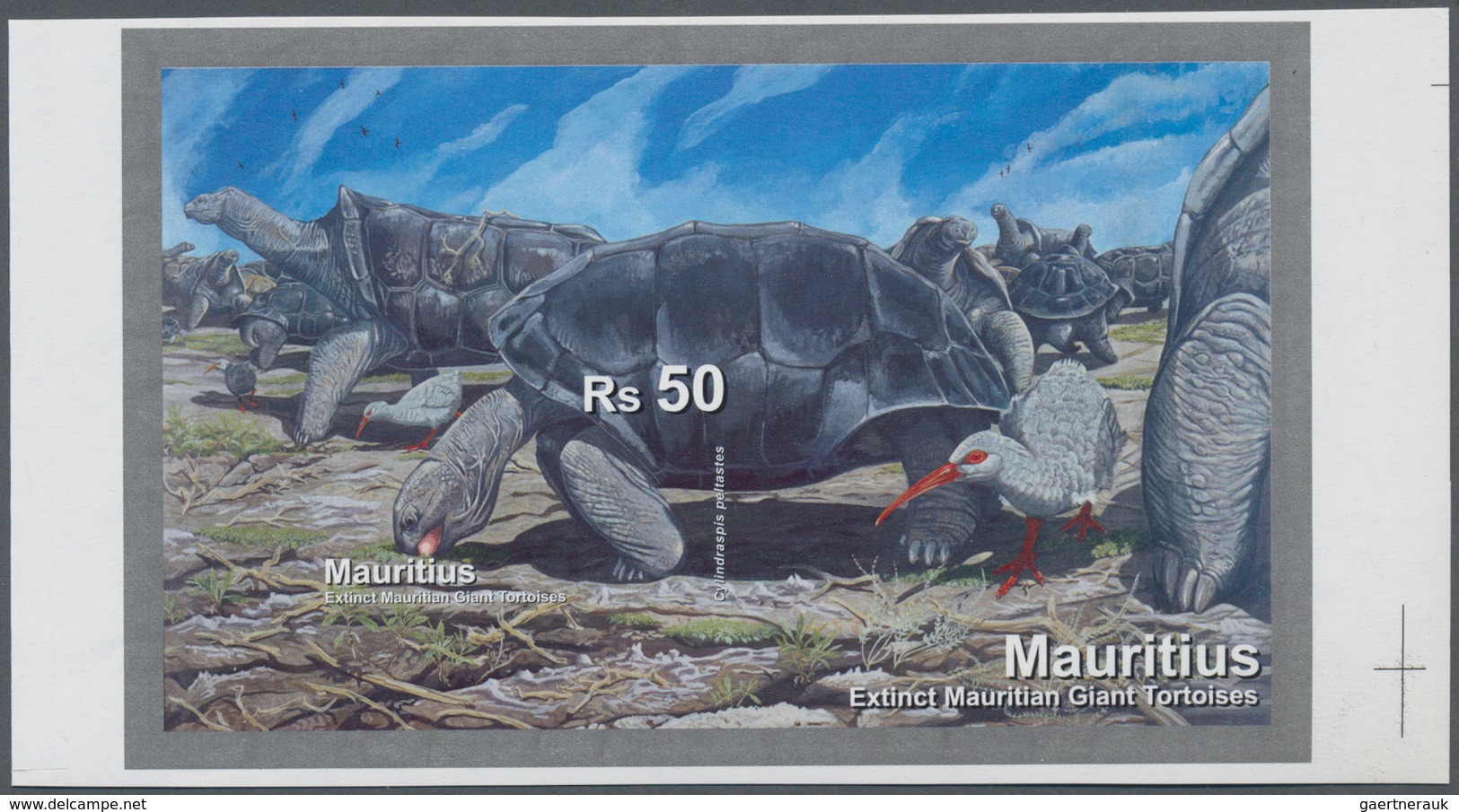 Thematik: Tiere-Schildkröten / Animals-turtles: 2009, MAURITIUS: Extinct Turtles Complete Set Of Fou - Schildkröten