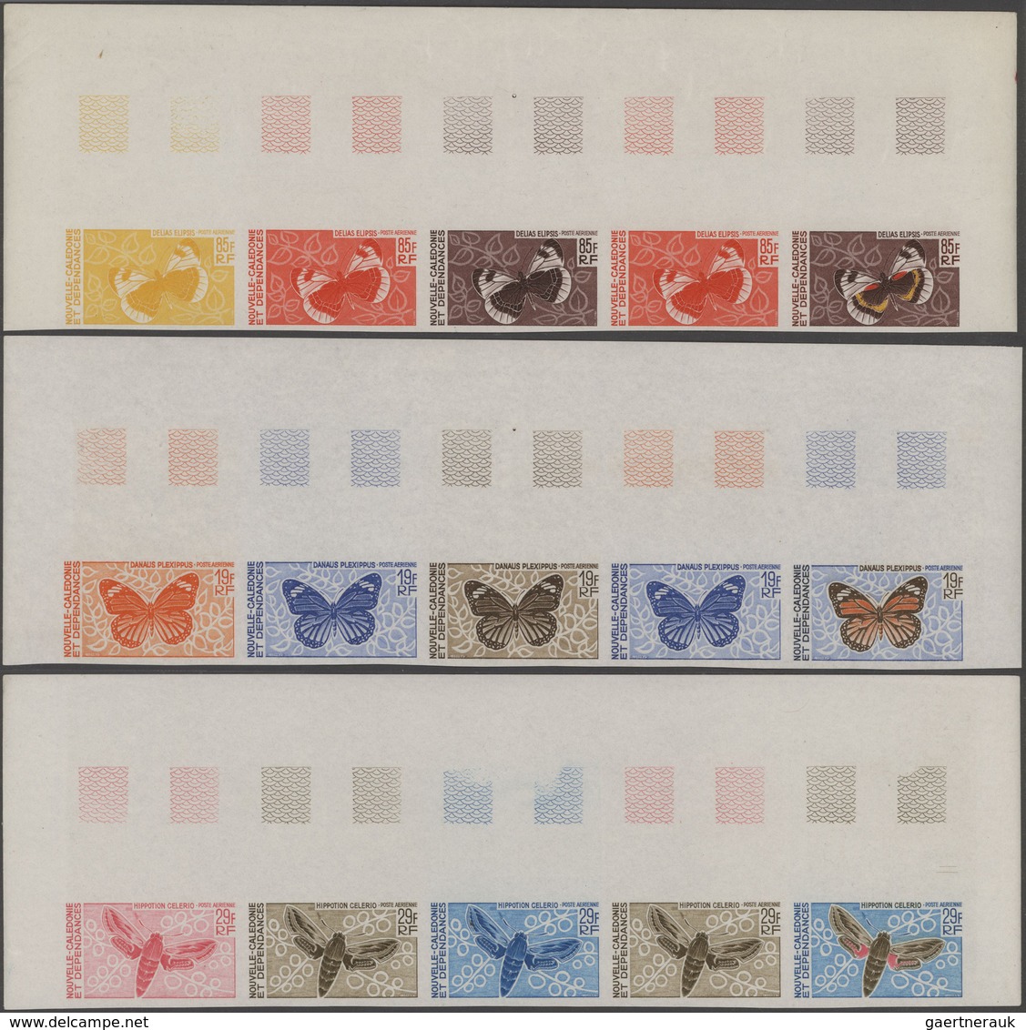 Thematik: Tiere-Schmetterlinge / Animals-butterflies: 1967/1968, NEW CALEDONIA: Butterfly Airmail St - Butterflies