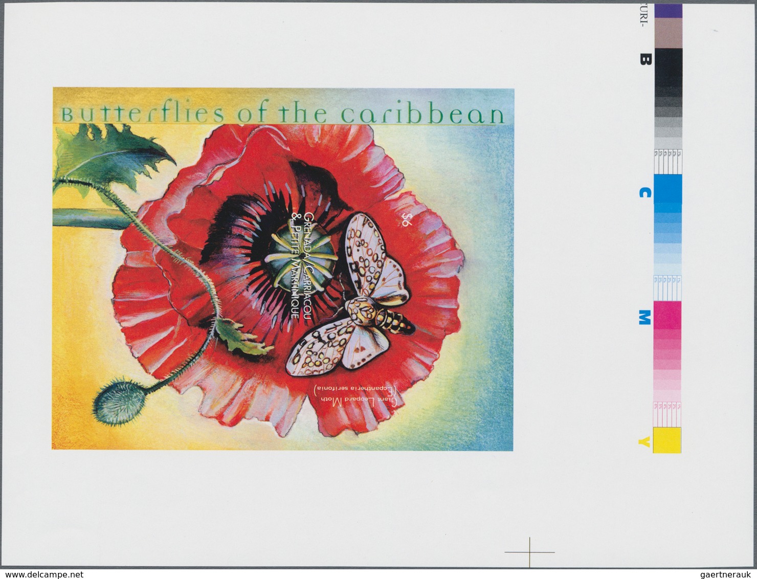 Thematik: Tiere-Schmetterlinge / Animals-butterflies: 2000, GRENADA-CARRIACOU: Butterflies Of The Ca - Butterflies