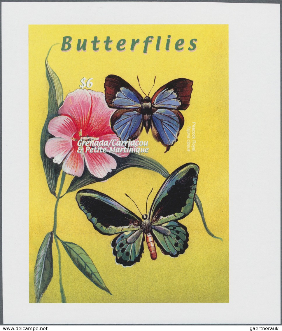 Thematik: Tiere-Schmetterlinge / Animals-butterflies: 2000, GRENADA-CARRIACOU: Butterflies Of The Wo - Butterflies