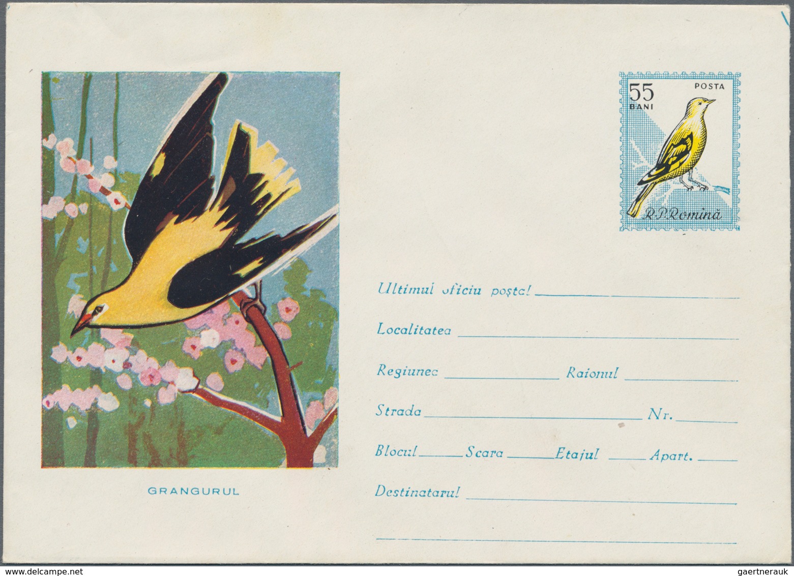 Thematik: Tiere-Vögel / Animals-birds: 1961, Romania. Lot Of 7 Different Entire Picture Covers. Four - Other & Unclassified