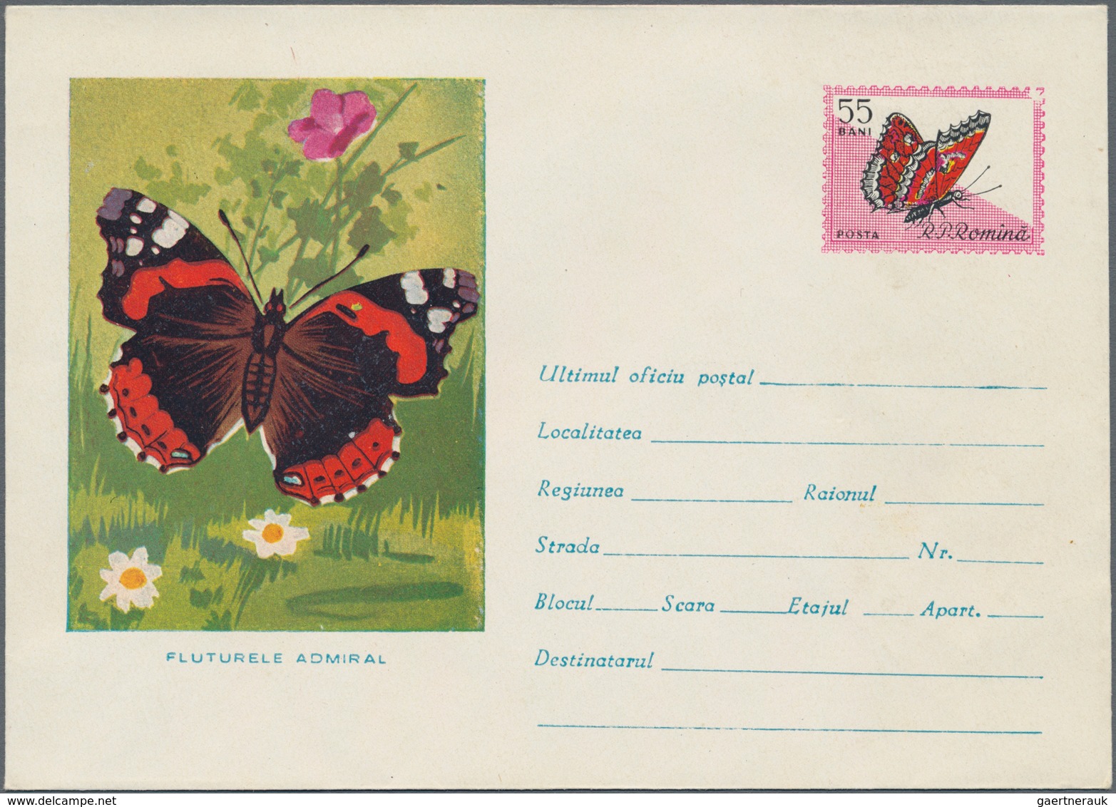 Thematik: Tiere-Vögel / Animals-birds: 1961, Romania. Lot Of 7 Different Entire Picture Covers. Four - Other & Unclassified