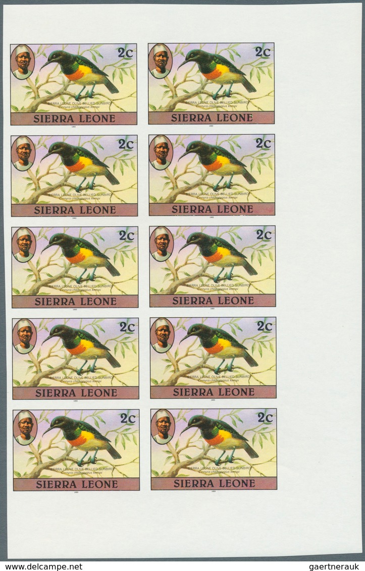 Thematik: Tiere-Vögel / Animals-birds: 1983, Sierra Leone, Definitive Birds, 2c., 15c. And 20c., Eac - Sonstige & Ohne Zuordnung