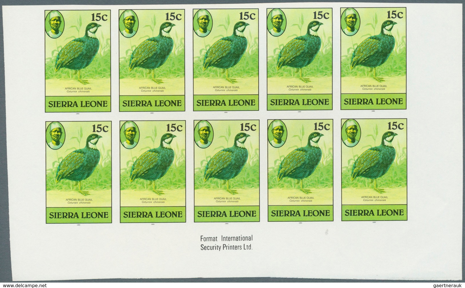 Thematik: Tiere-Vögel / Animals-birds: 1983, Sierra Leone, Definitive Birds, 2c., 15c. And 20c., Eac - Other & Unclassified