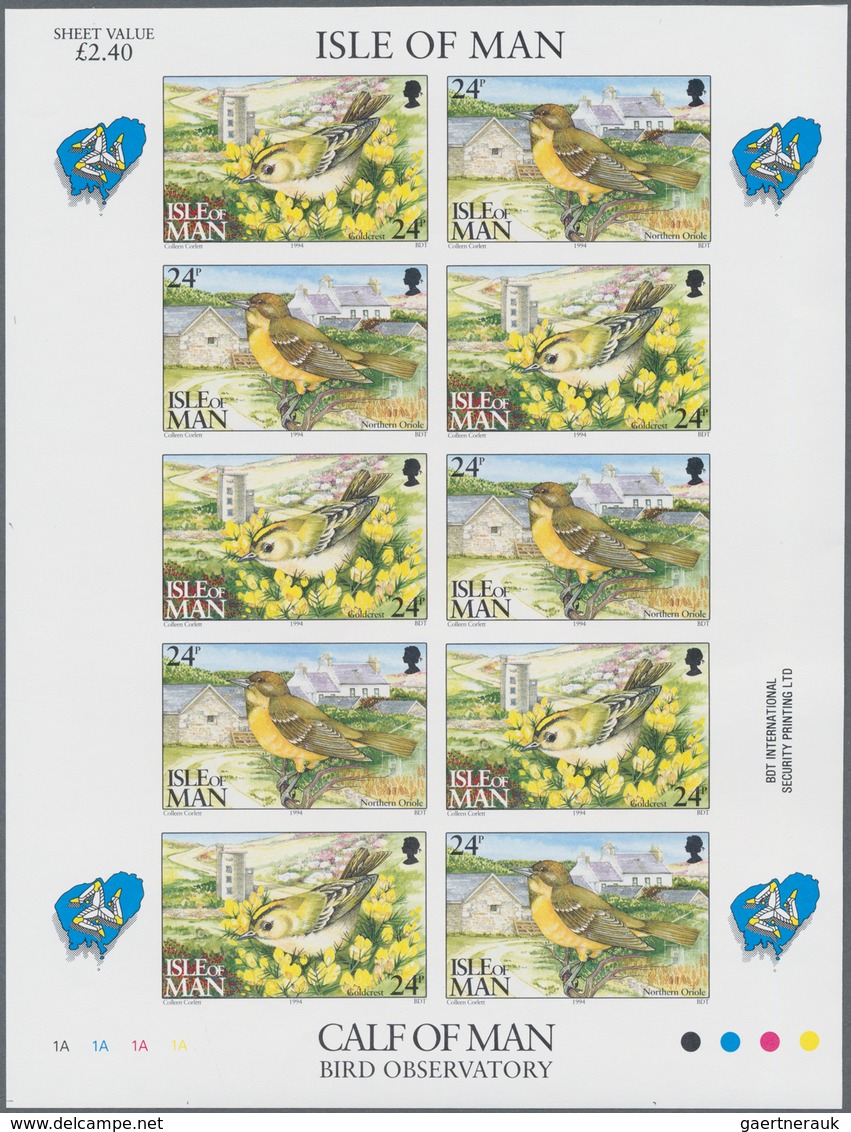 Thematik: Tiere-Vögel / Animals-birds: 1994, Isle Of Man. Complete IMPERFORATE Miniature Sheet Conta - Other & Unclassified