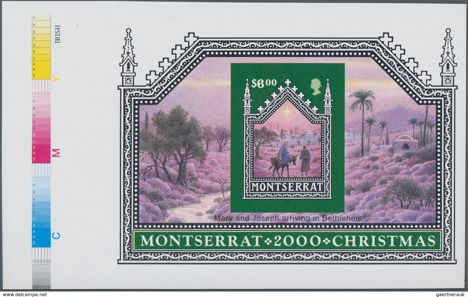 Thematik: Weihnachten / Christmas: 2000, MONTSERRAT: Christmas Complete Set Of Four In Horizontal IM - Weihnachten