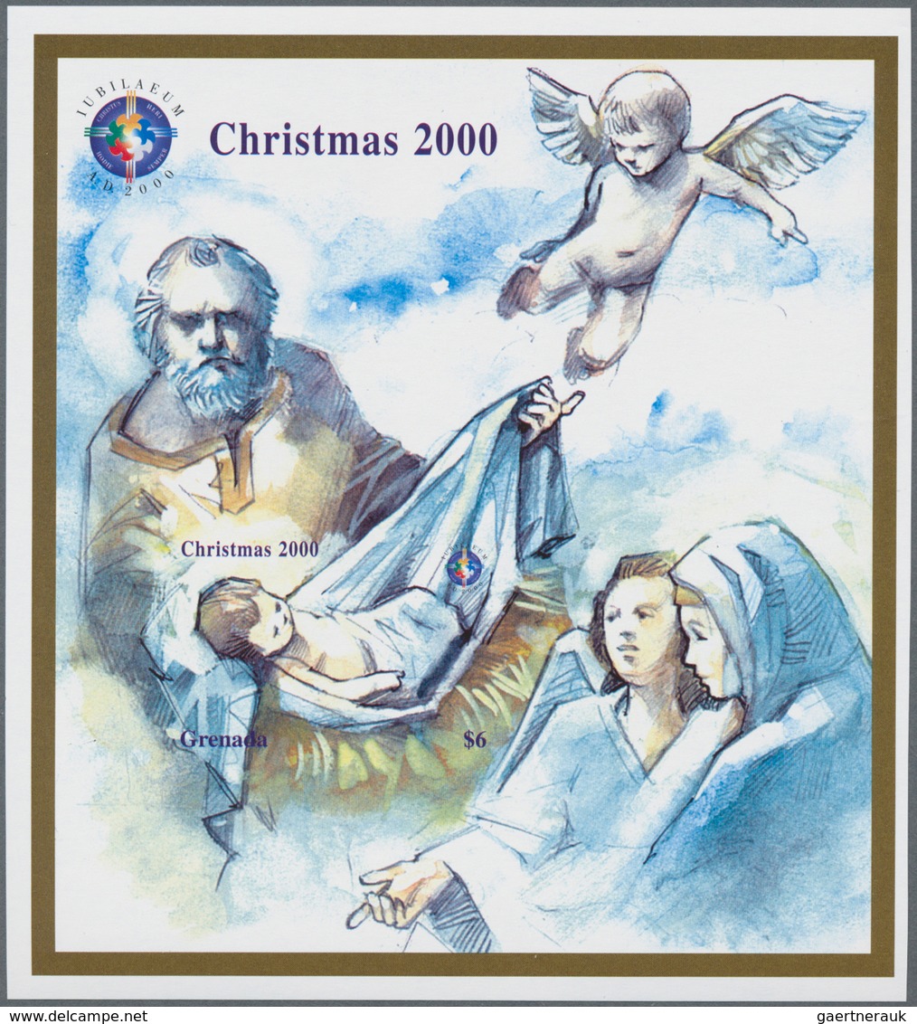 Thematik: Weihnachten / Christmas: 2000, GRENADA: Christmas Complete IMPERFORATE Set Of Six From Upp - Weihnachten