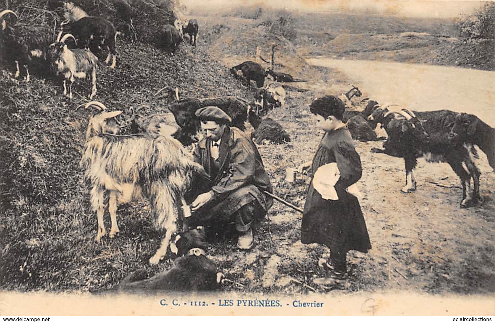 Non Localisé          65        Un Chevrier Traitant Ses Chèvres      (voir Scan) - Altri & Non Classificati