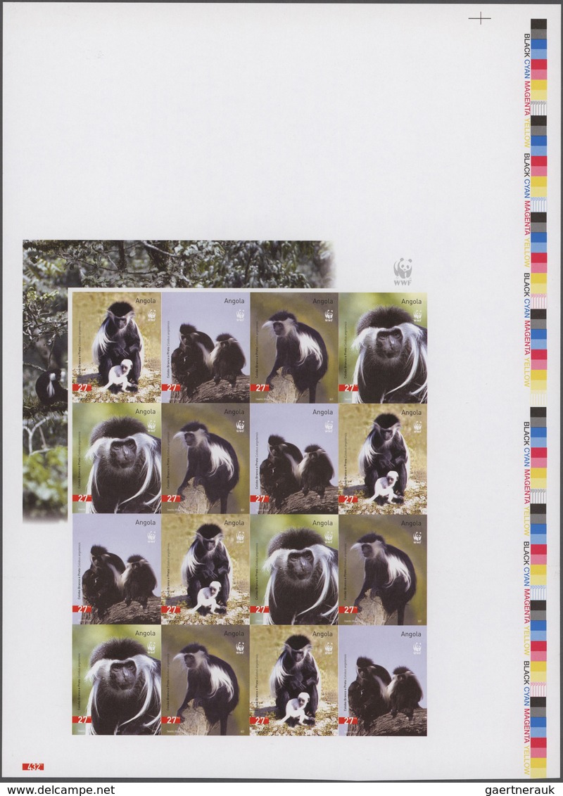 Thematik: WWF: 2004, ANGOLA: WWF 'Angolan Colobus' (Colobus Angolensis) Complete Set Of Four In An I - Other & Unclassified