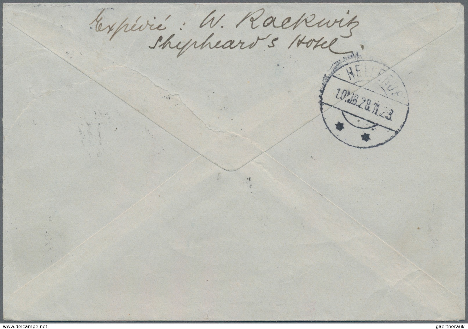 Ägypten: 1923, Attractive Franking (silght Imperfections) On Registered Cover From "SHEPHEARDS HOTEL - 1866-1914 Khedivate Of Egypt