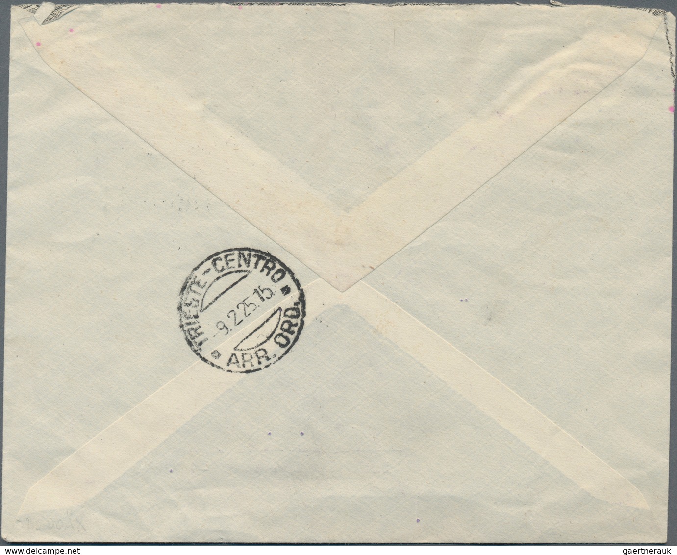 Ägypten - Schiffspost: 1925, "VAPORE D'ALESSANDRIA", Double-line Handstamp, Applied During Transit O - Other & Unclassified
