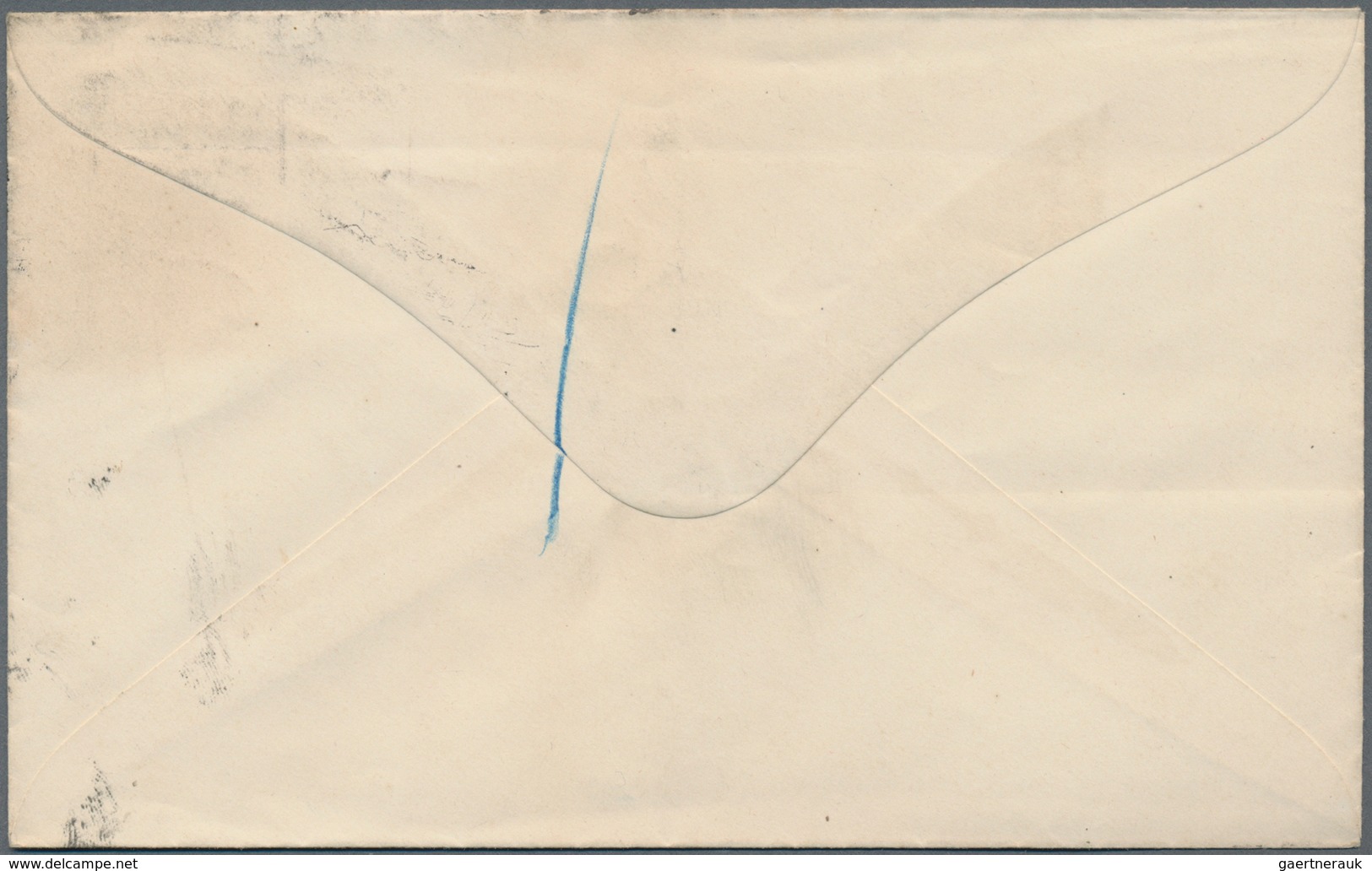 Argentinien - Ganzsachen: 1888, Stationery Envelope Riva-Davia 10 C With Watermark(!) And Black Over - Postal Stationery