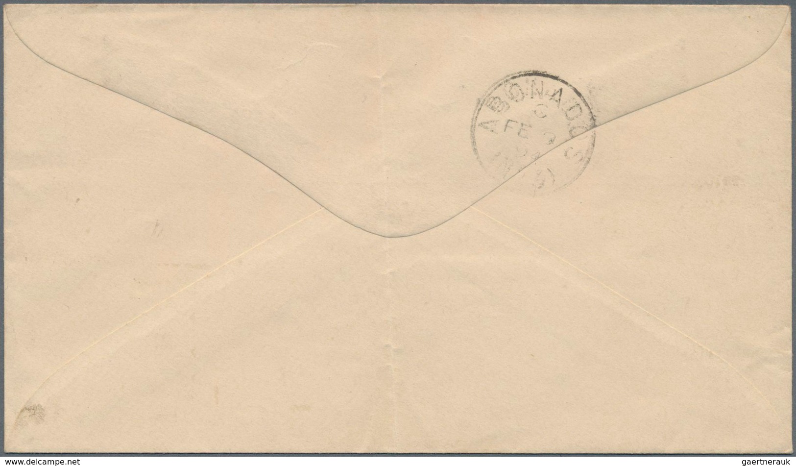 Argentinien - Ganzsachen: 1892 Commercially Used Preprinted Postal Stationery Envelope 5 Centavos Or - Ganzsachen
