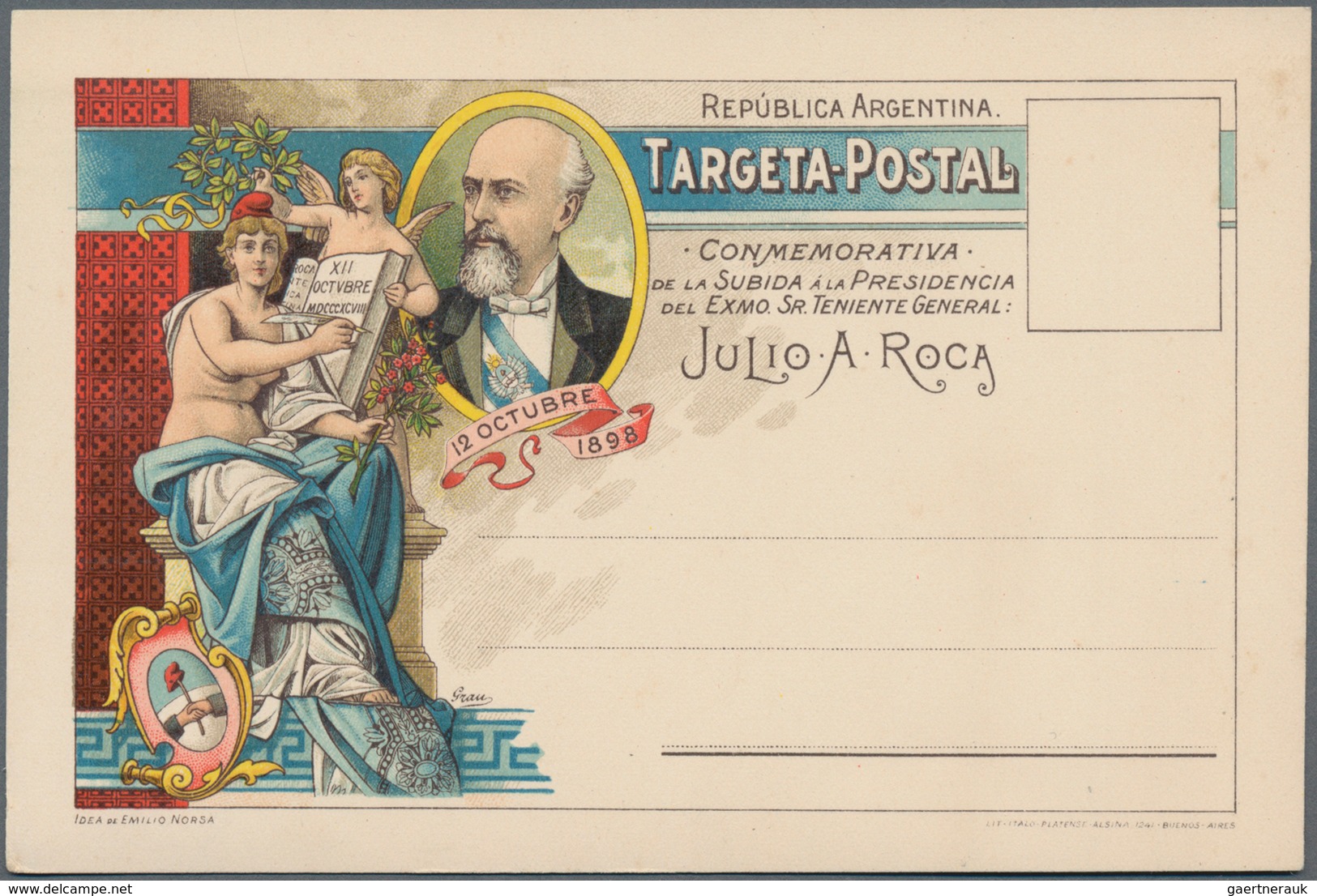 Argentinien - Ganzsachen: 1898, Two Letter Cards Without Stamps "Conmemorativa De La Subita A La Pre - Postal Stationery