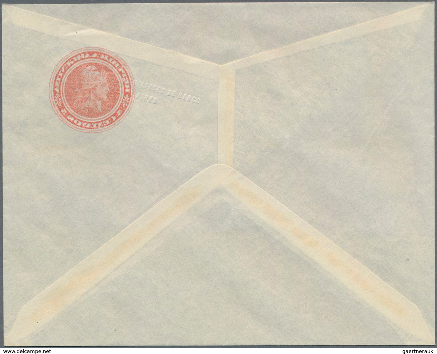 Argentinien - Ganzsachen: 1906 Unused Postal Stationery Envelope 5 Centavos Red On White With Mirror - Postal Stationery