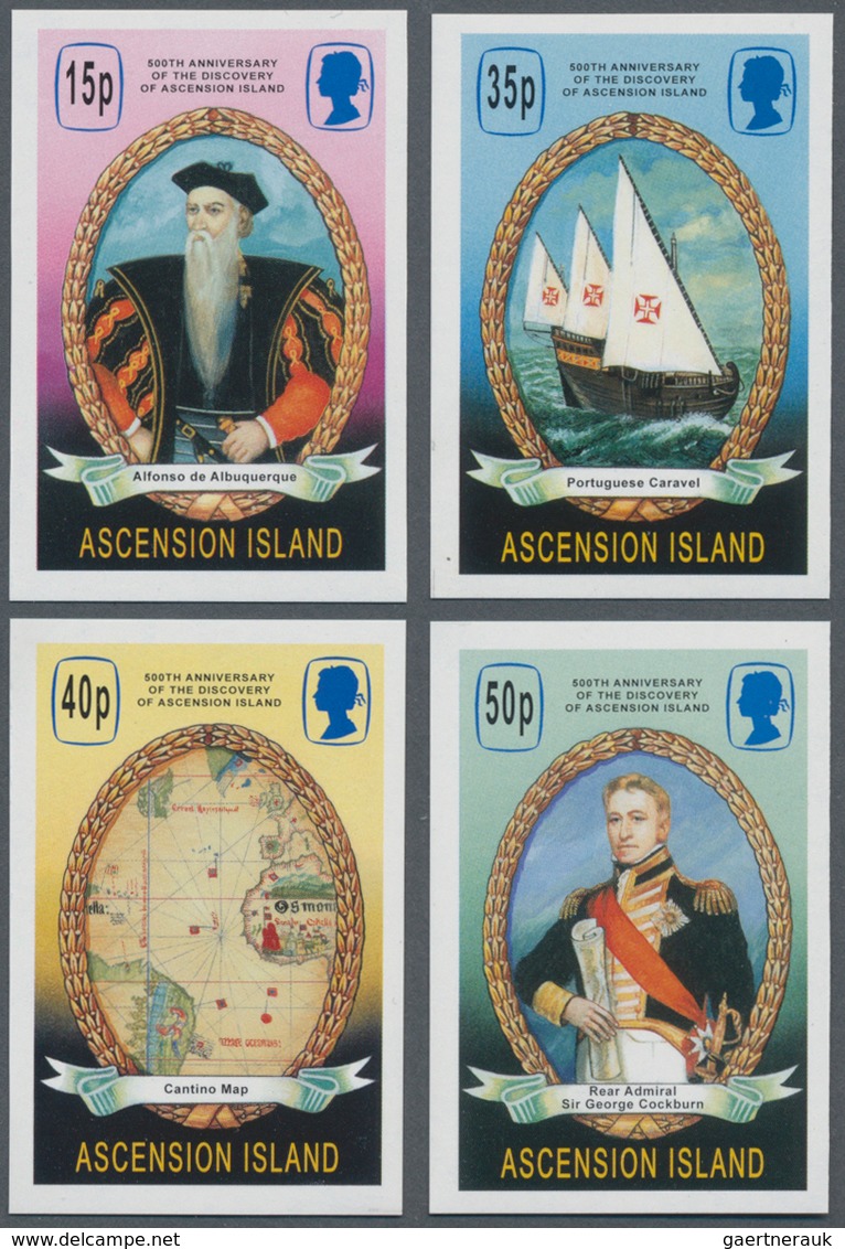 Ascension: 2001. Complete Set "500th Anniversary Of The Discovery Of Ascension" (4 Values) In IMPERF - Ascension