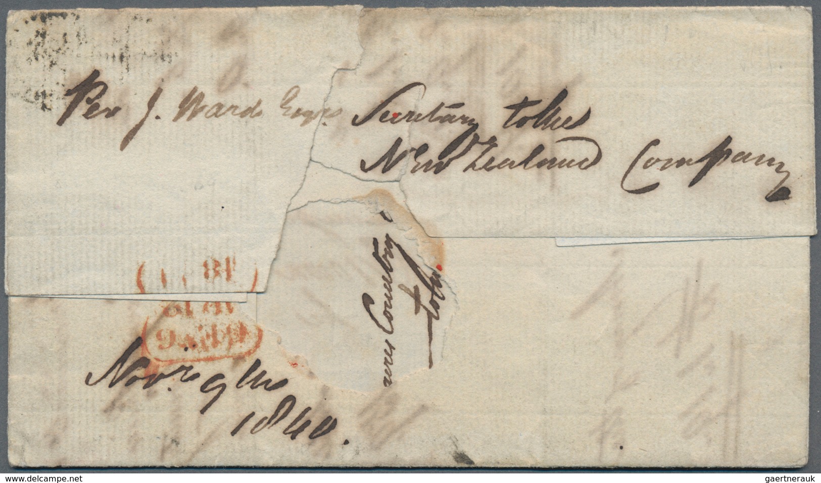 Neusüdwales: 1840 Entire Letter Sent From Sydney, Dated 'Nov.r 3. 1840', To London, Bearing GB One P - Covers & Documents