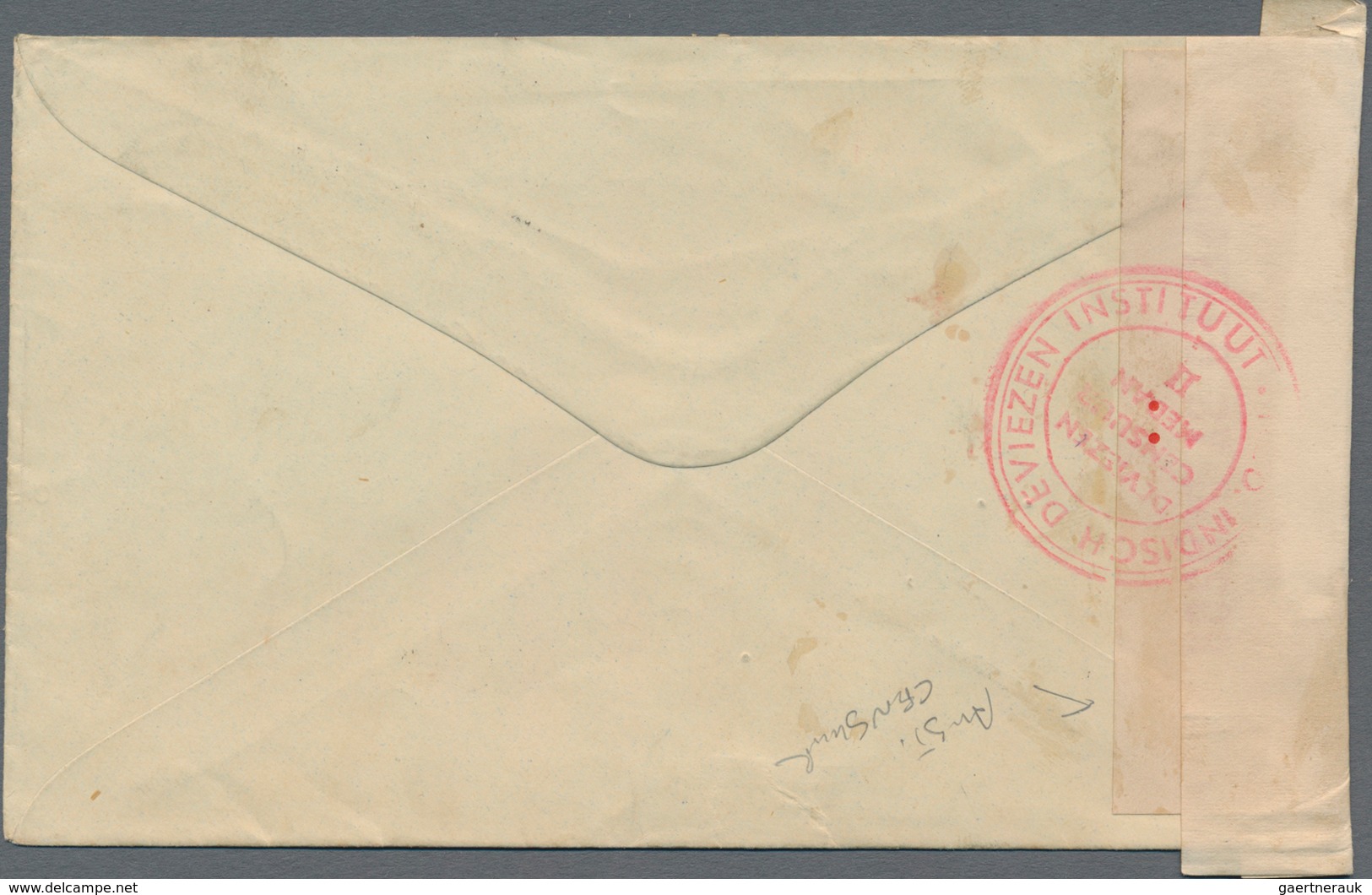 Australien: 1940, KGVI 3d, A Horizontal Strip-3 Tied "GPO SYDNEY AIR FEB 13 1940" To Air Mail Cover - Ungebraucht