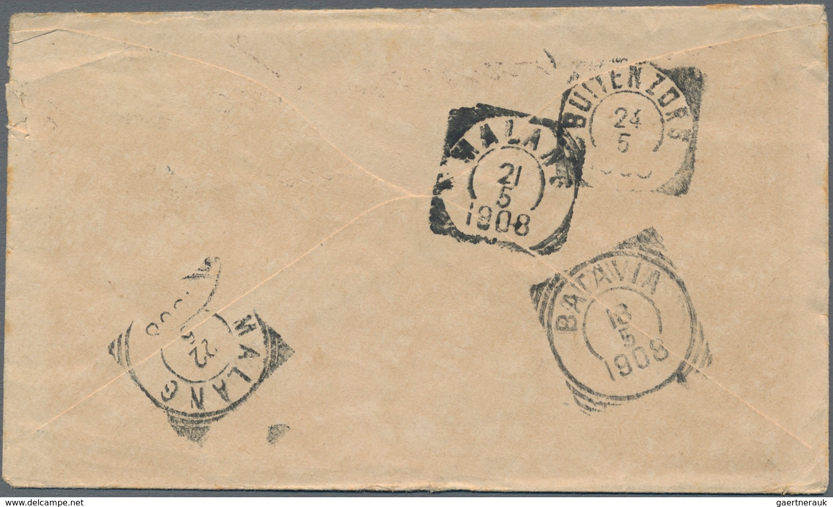 Bahamas: 1908, ½d Green Tied "TOBAGO AP 4 8" To Unsealed Envelope Endorsed "Printed Matter" To Malan - 1963-1973 Ministerial Government