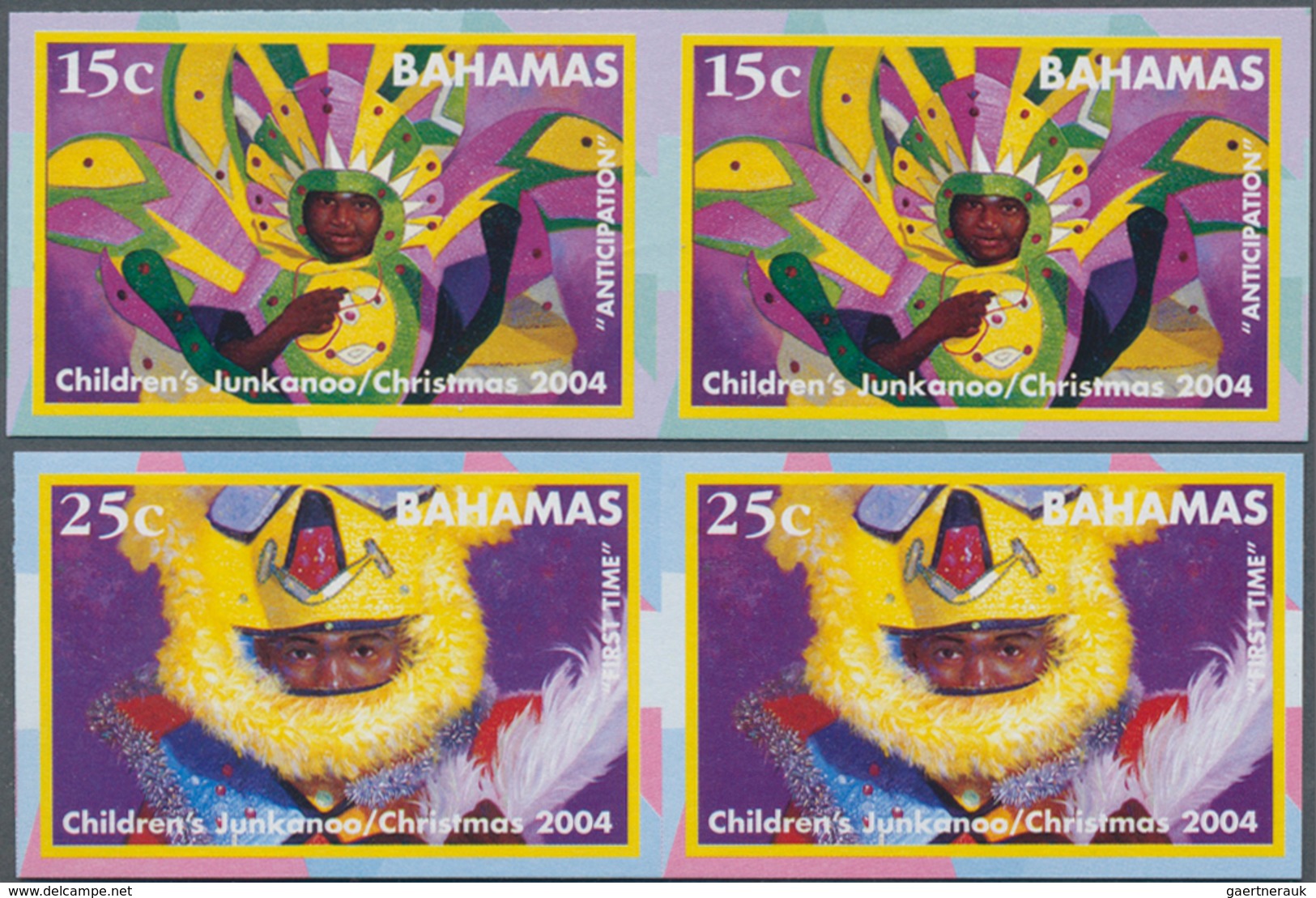 Bahamas: 2004, Children's Junkanoo Festival (Christmas) Complete Set Of Six In Horizontal Or Vertica - 1963-1973 Ministerial Government