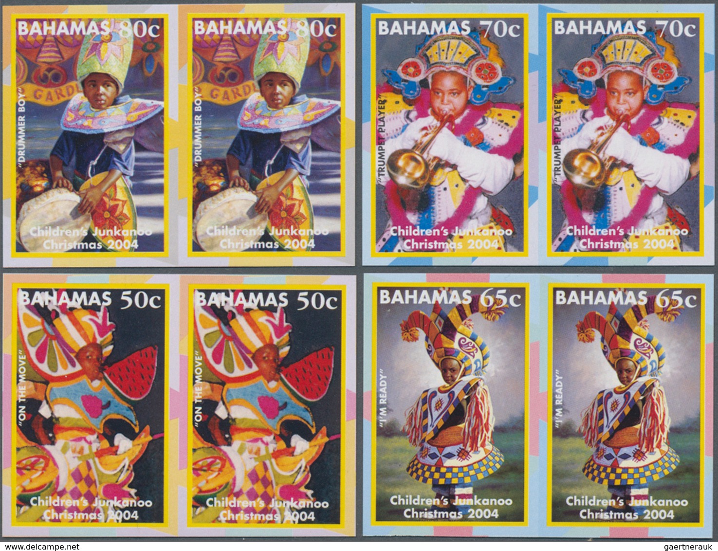 Bahamas: 2004, Children's Junkanoo Festival (Christmas) Complete Set Of Six In Horizontal Or Vertica - 1963-1973 Ministerial Government