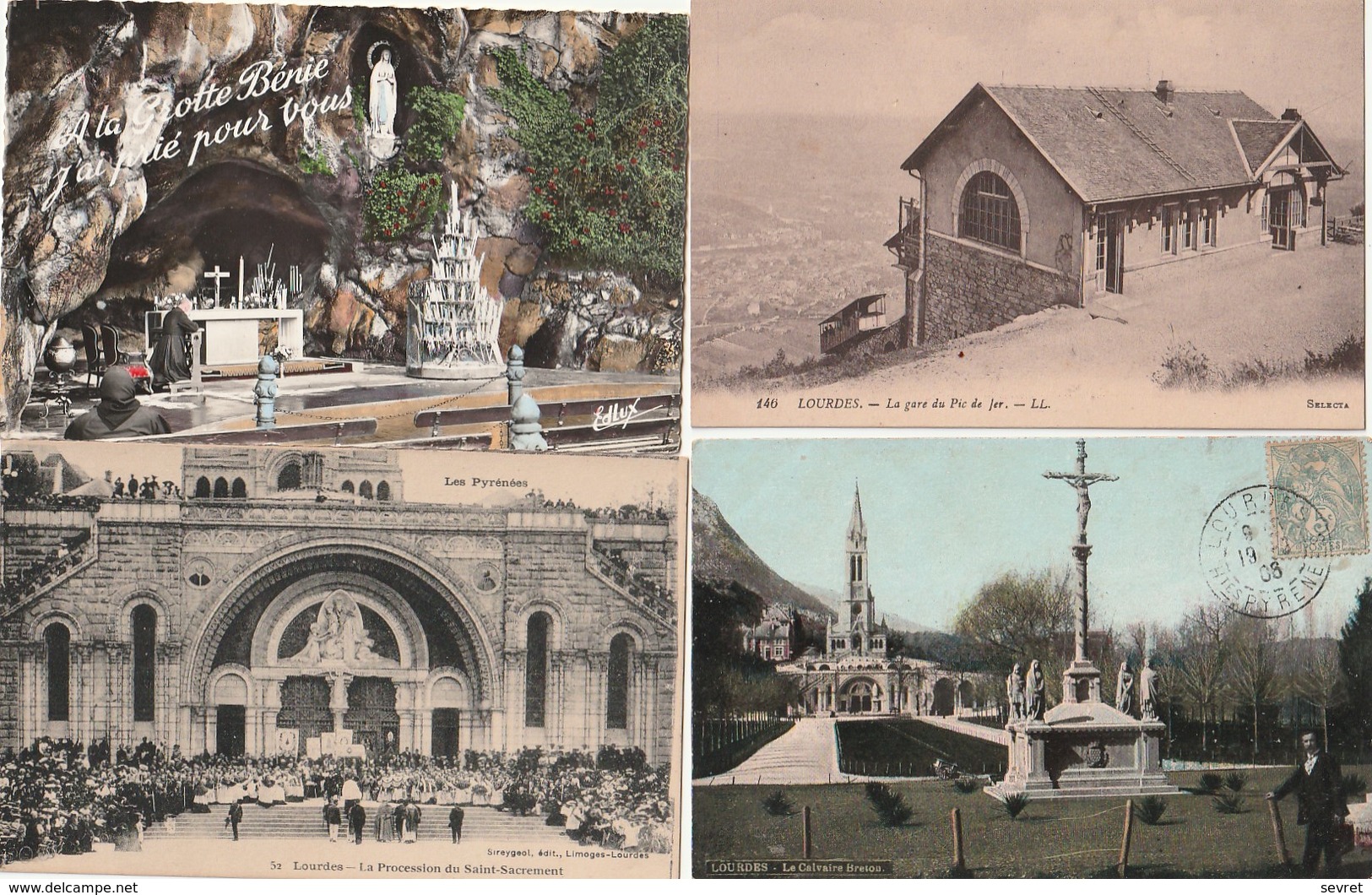 RELIGION - LOURDES  LOT De 100 Cartes. - 100 - 499 Cartes