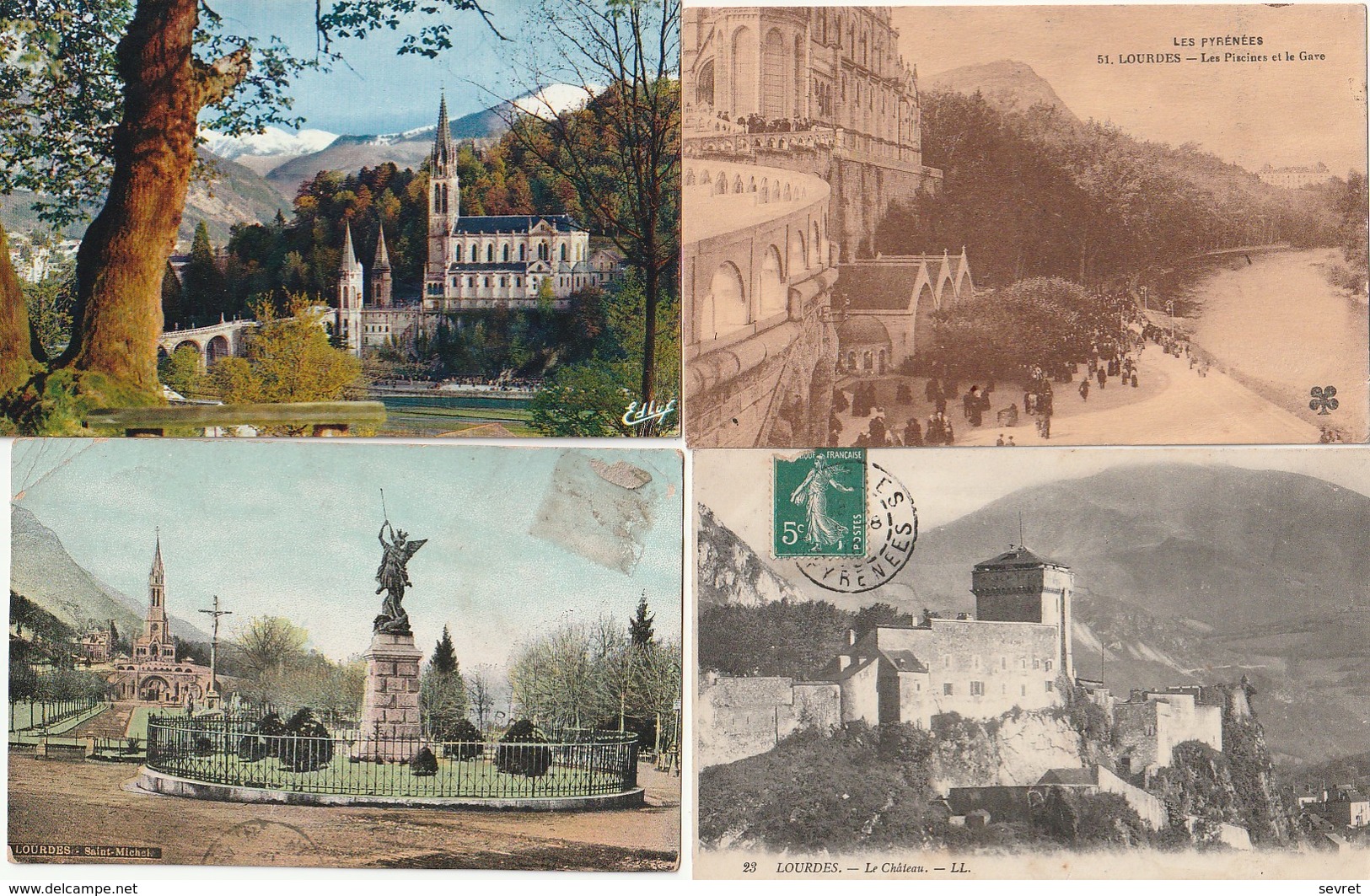 RELIGION - LOURDES  LOT De 100 Cartes. - 100 - 499 Cartes