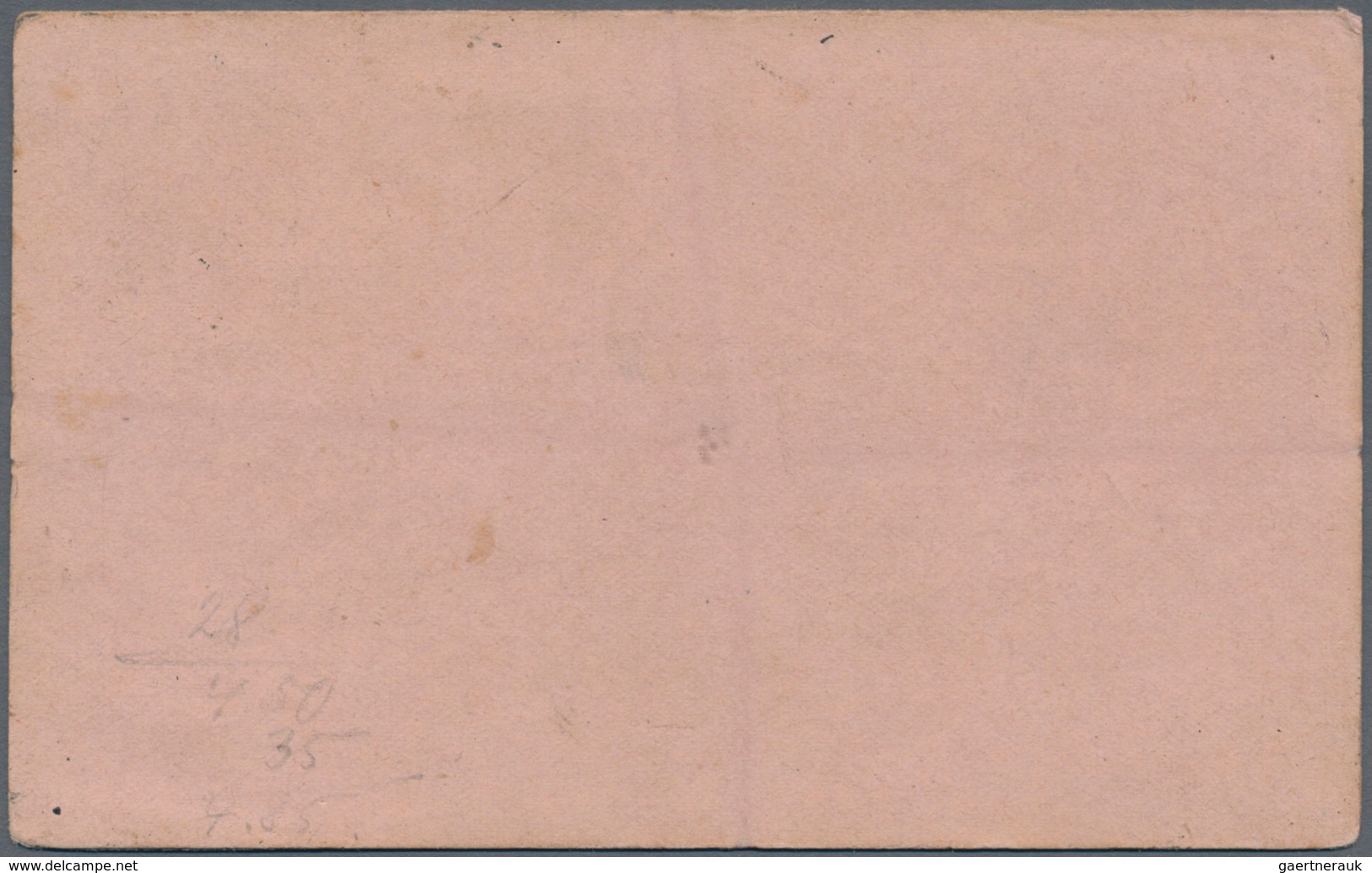 Belgisch-Kongo: 1908 Postal Stationery Double Card 10+10c. Brown/green, Surcharged "CONGO BELGE", Us - Sonstige & Ohne Zuordnung