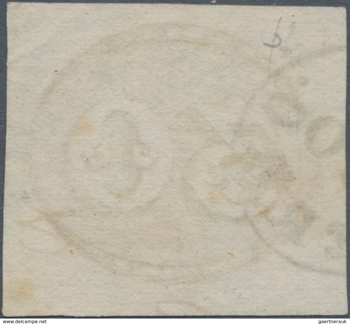 Brasilien: 1843, 30r. Black, Fresh Colour And Wide Margins All Around, Clearly Oblit. By C.DO SERRO - Gebraucht