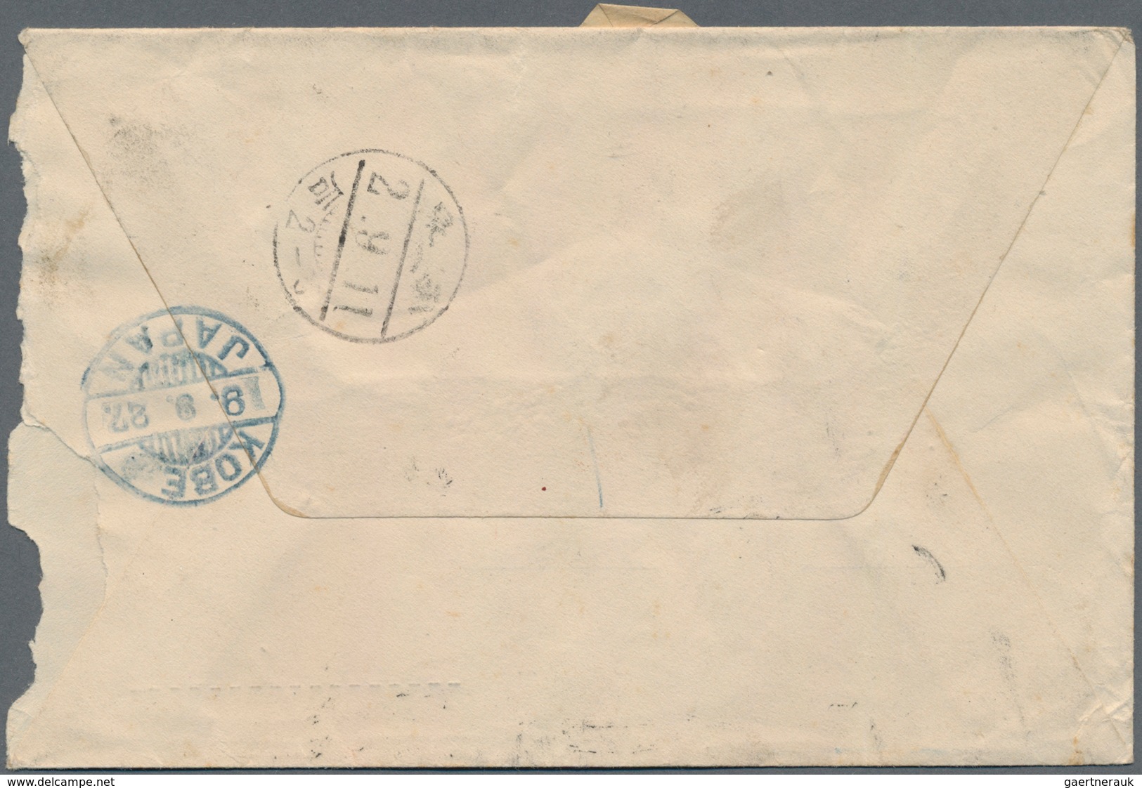 Brasilien: 1926/30, To Korea: Two Registered Covers From Pernambuco (endorsed "Pelo ALMANZORRA") Res - Used Stamps